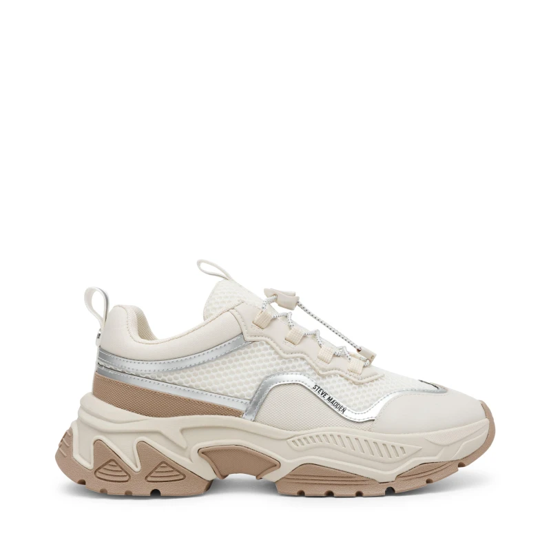 Image of Steve Madden Android-E Trainers Cream female 4 (37)