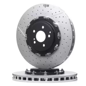 Image of BREMBO Brake disc 09.9313.33 Brake rotor,Brake discs MERCEDES-BENZ,CLS (C219),C-Klasse Coupe (C204),SL (R230),AMG GT (C190),AMG GT Roadster (R190)