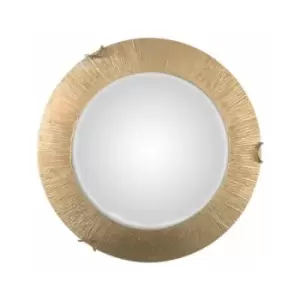 Image of MOON gold ceiling light 1 bulb, sunny gold shade