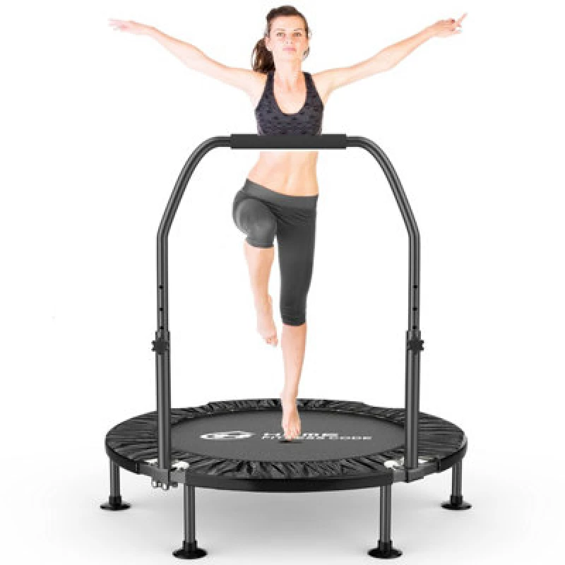 Image of Rattantree 40″ Folding Trampoline,Rebounder Trampoline for Outdoor Fitness Body Exercise Black unisex