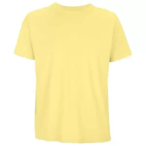 Image of SOLS Mens Boxy Organic Oversized T-Shirt (M) (Light Yellow)