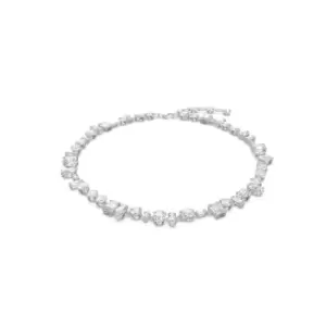 Image of Gema White Rhodium Plated Necklace 5639327