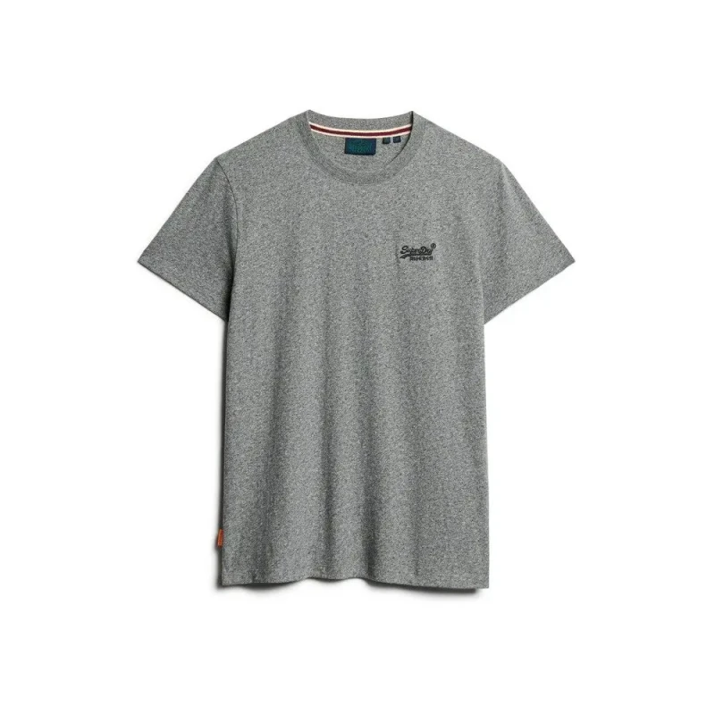 Image of Superdry Essential Logo EMB T-Shirt Volcanic Black Grit S