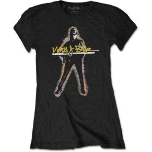 Image of Mary J Blige - Glow Womens Medium T-Shirt - Black
