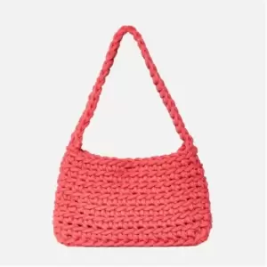 Image of Missguided Knit Shoulder Bag - Orange