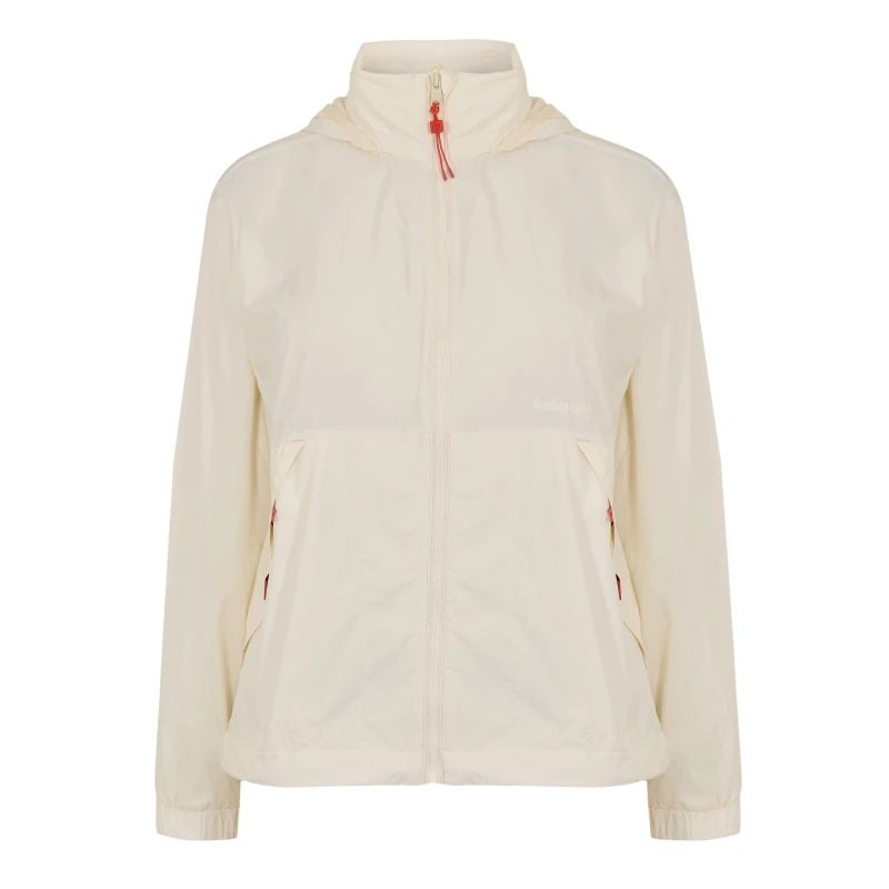 Image of Timberland Womens Anti-UV Lightweight Windbreaker Vintage White female 8 (XS)
