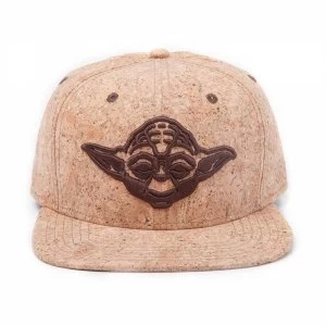 Image of Star Wars Embroidered Yoda Silhouette Snapback Baseball Cap (Orange)