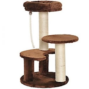 Image of PawHut Cat Tree Brown 400 mm x 650 mm