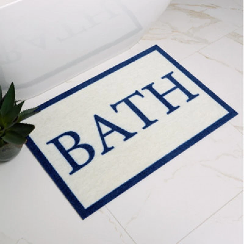Image of My Mat Nylon Printed Bathroom Simply Bath 50X75, White 5.02613E+12