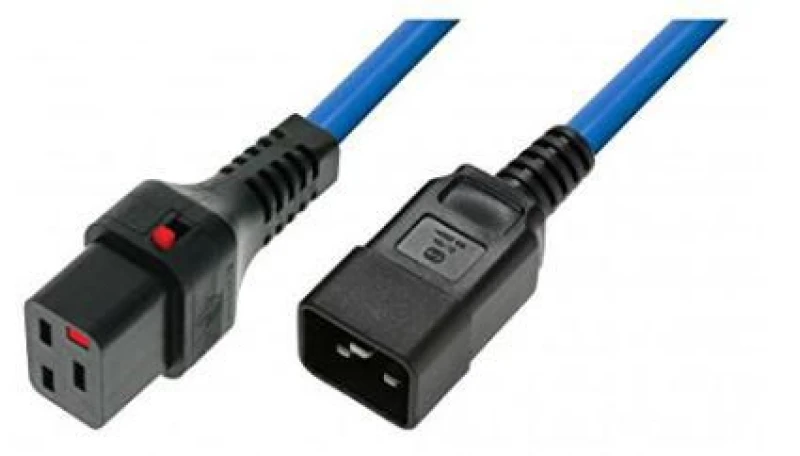 Image of Microconnect PC1376 power cable Blue 3m C19 coupler C20 coupler