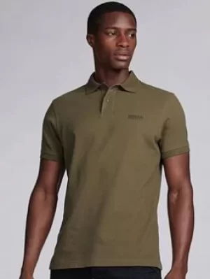 Image of Barbour International International Essential Polo, Khaki Size M Men