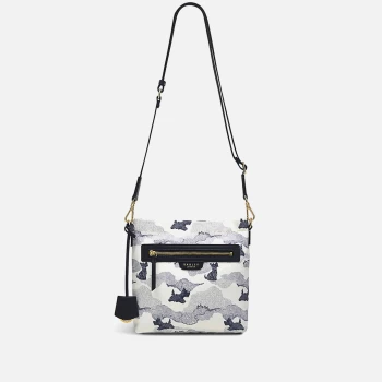 Image of Radley Womens Maple Cross - Head In The Clouds Ziptop Cross Body Bag - Chalk