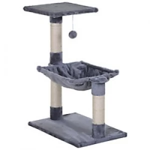 Image of PawHut Cat Tree Grey 360 mm x 500 mm x 700 mm
