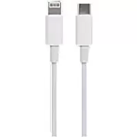 Image of Maplin Lightning Connector to USB-C Cable 20W Fast Charging White, 1m