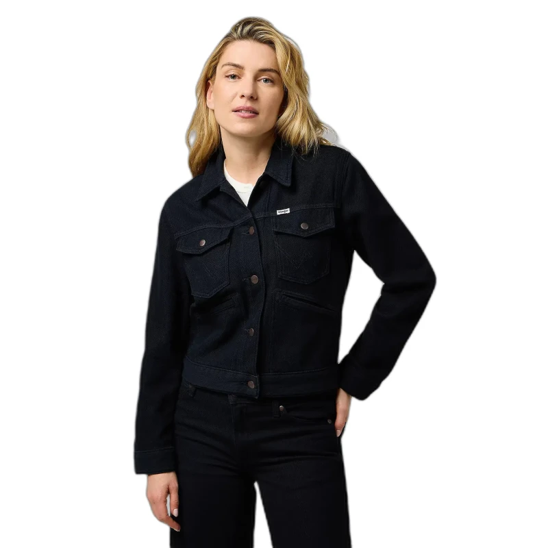 Image of Wrangler Womens denim jacket Wrangler Heritage Bleu Female M