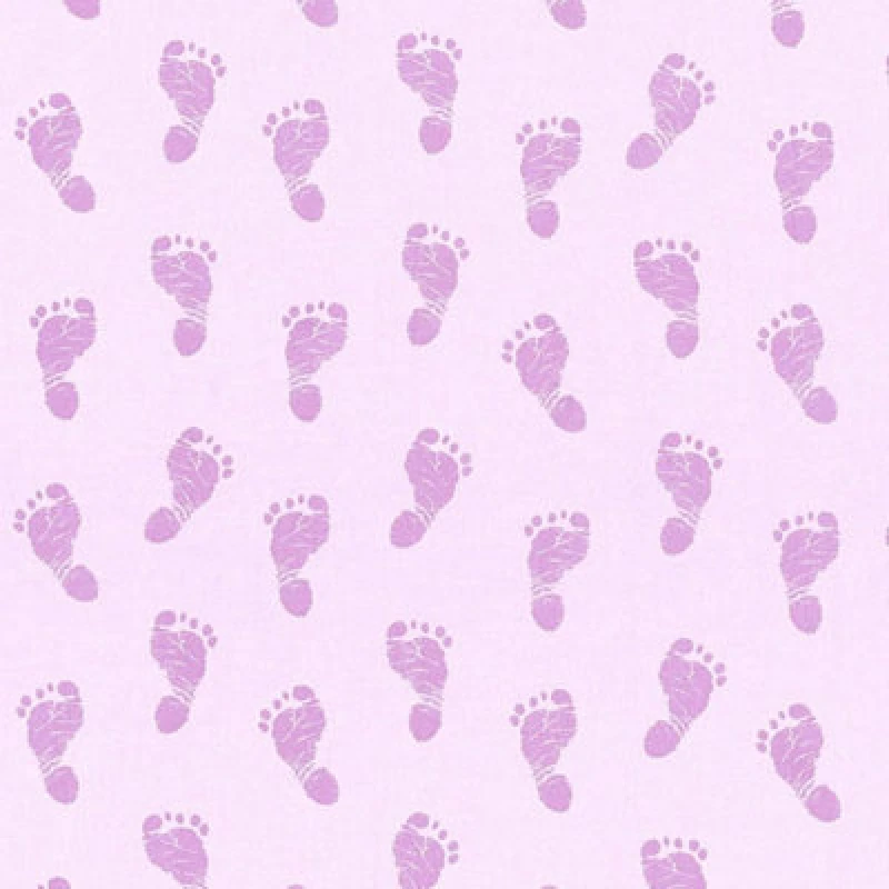 Image of A.S. Creation As Creation Little Stars Pink Baby Feet Wallpaper Toyroom Nursery Paste The Wall