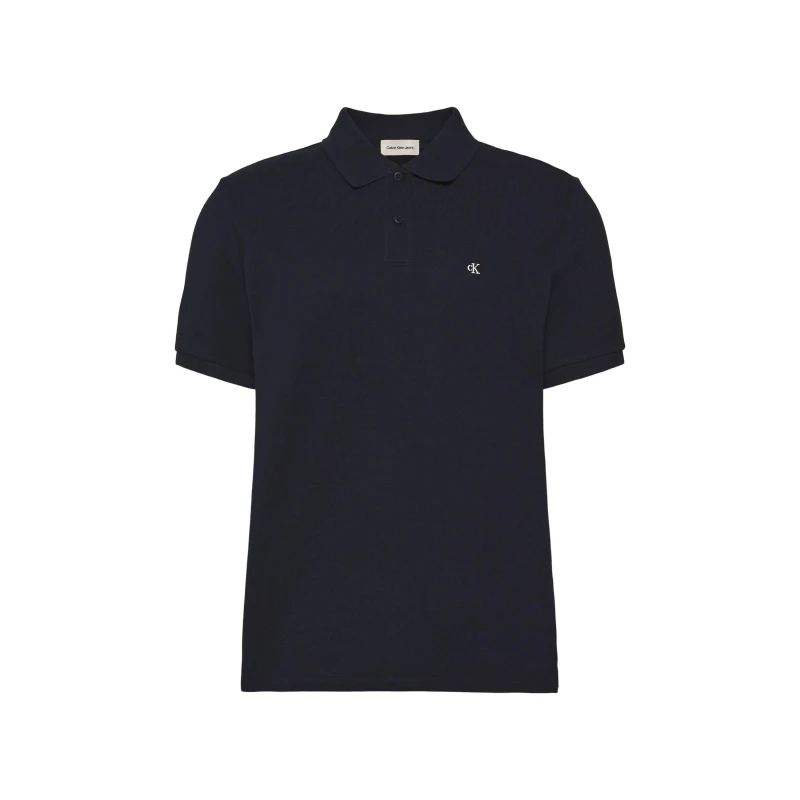 Image of Calvin Klein Jeans Mens CKJ Pique Short-Sleeve Polo Shirt Dark Sapphire male S