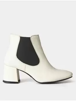 Image of Joe Browns Carefree Leather Chelsea Boots-white, White, Size 8, Women