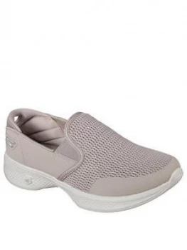 Image of Skechers GOwalk 4 Attuned Plimsoll Taupe Size 5 Women