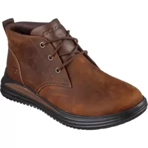 Image of Skechers Mens Proven Yermo Lace Up Leather Ankle Boots UK Size 7 (EU 41)