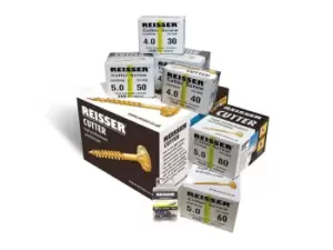 Image of Reisser CUTTER TRADE Assorted High Performance Cutter Woodscrews and 10x Pozi Bits - 1600pk