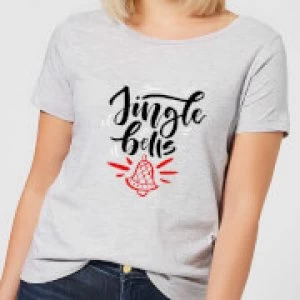 Image of jingle Bells Womens T-Shirt - Grey - 3XL