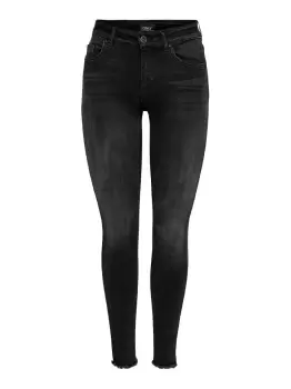 Image of ONLY Onlblush Mid Ankle Skinny Fit Jeans Women Black
