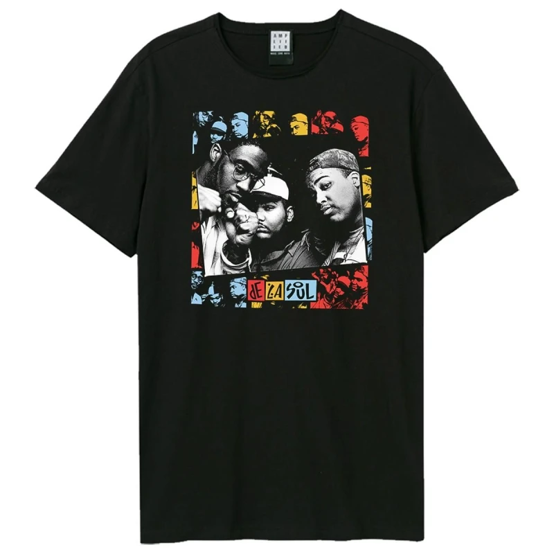 Image of Amplified Amplified Men Collage De La Soul T-Shirt in Black Size: X-Small Black XS Male 5063852072897