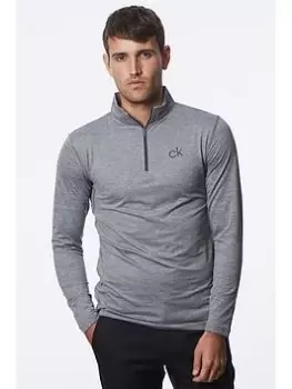 Image of Calvin Klein Golf Newport Half Zip - Silver Size M Men
