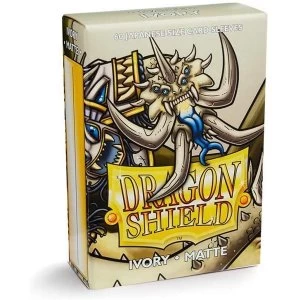 Image of Dragon Shield Matte Ivory Japanese Size Card Sleeves - 60 Sleeves