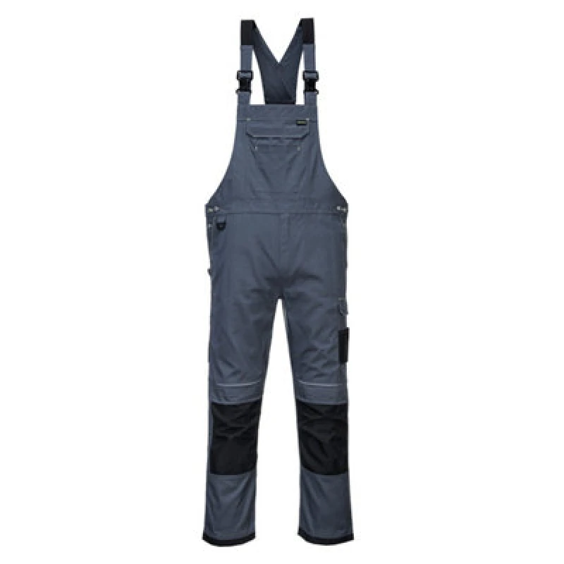 Image of Portwest PW3 Work Bib and Brace PW346ZBRS Colour: Zoom Grey / Black