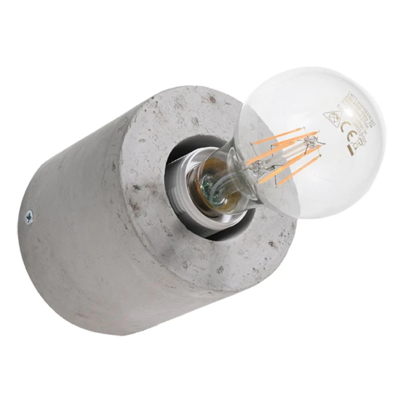 Image of Sollux Lighting Industrial Design Wall Lamp - High Quality Concrete - E27 Socket
