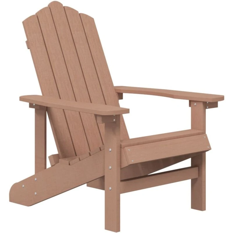 Image of VIDAXL Garden Adirondack Chair hdpe Brown Vidaxl 8720286816592