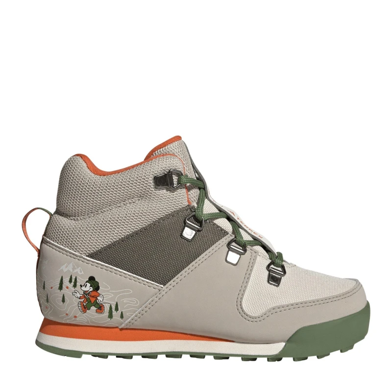 Image of adidas Kids Terrex Snowpitch Disney Walking Shoes Won/Olistr/Seim unisex C11.5 (30)