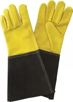 Image of Kent & Stowe Luxury Leather Gauntlet Gloves - Ladies Medium