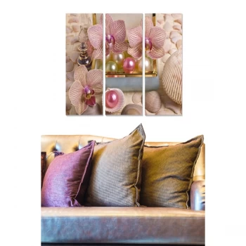 Image of MDF69502321 Multicolor Decorative MDF Painting (3 Pieces)