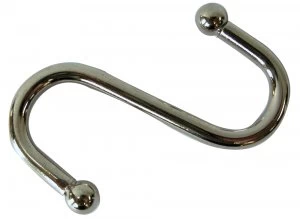 Image of Select Hardware S Hook Ball End Polished Chrome 79mm 1 Pack
