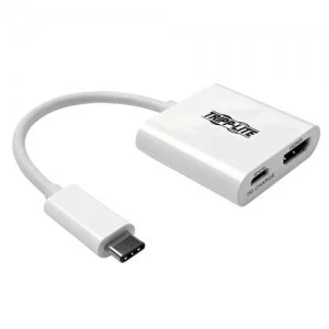 Image of Tripp Lite USB Type-C (USB-C) to HDMI External Video Adapter with USB-C PD Charging 3840 x 2160 (4K x 2K) @ 30Hz