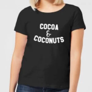 Image of Cocoa and Coconuts Womens T-Shirt - Black - 3XL