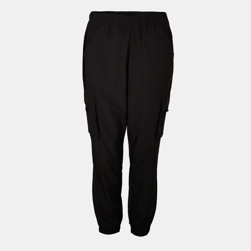 Image of DKNY Womens Cargo Closed Hem Poly Joggers Black female 12 (M)