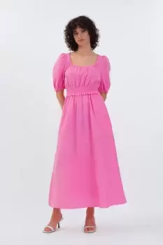 Image of Frederika Midi Dress, Bubblegum / 8