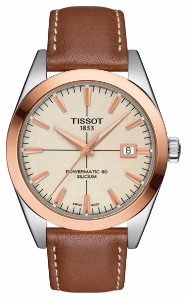 Image of Tissot T9274074626100 Gentleman Powermatic 80 Silicium Solid Watch