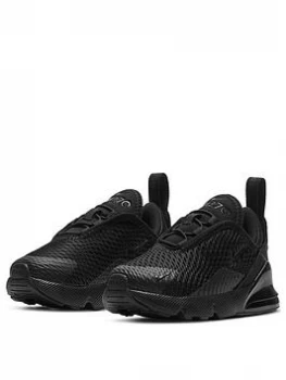 Image of Nike Air Max 270 Infant Trainers - Black, Size 9