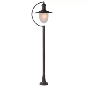Image of Aruba Cottage Bollard Lamp post Outdoor - 1xE27 - IP44 - Rust Brown