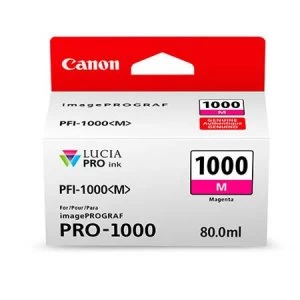 Image of Canon PFI1000 Magenta Ink Cartridge