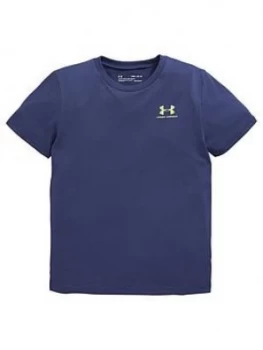 Image of Urban Armor Gear Childrens Sportstyle Left Chest T-Shirt And Prototype Wordmark Short Set - Navy Lime
