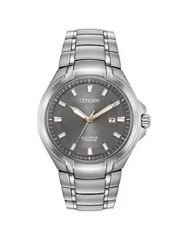 Image of Citizen Titanium Mens Watch, Silver, Men