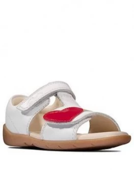 Image of Clarks Toddler Girls Zora Rain Sandals - White