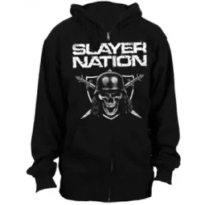 Image of Slayer Slayer Nation Mens Zip Hoodie: Large