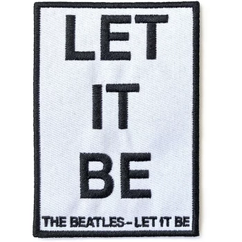 Image of The Beatles - Let It Be Standard Patch - White/Black